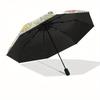 1pc Sanrio Characters with Flowers Umbrella with Plastic Handle,Suitable for All Seasons Home Travel Outdoor UmbrellaSanlio313