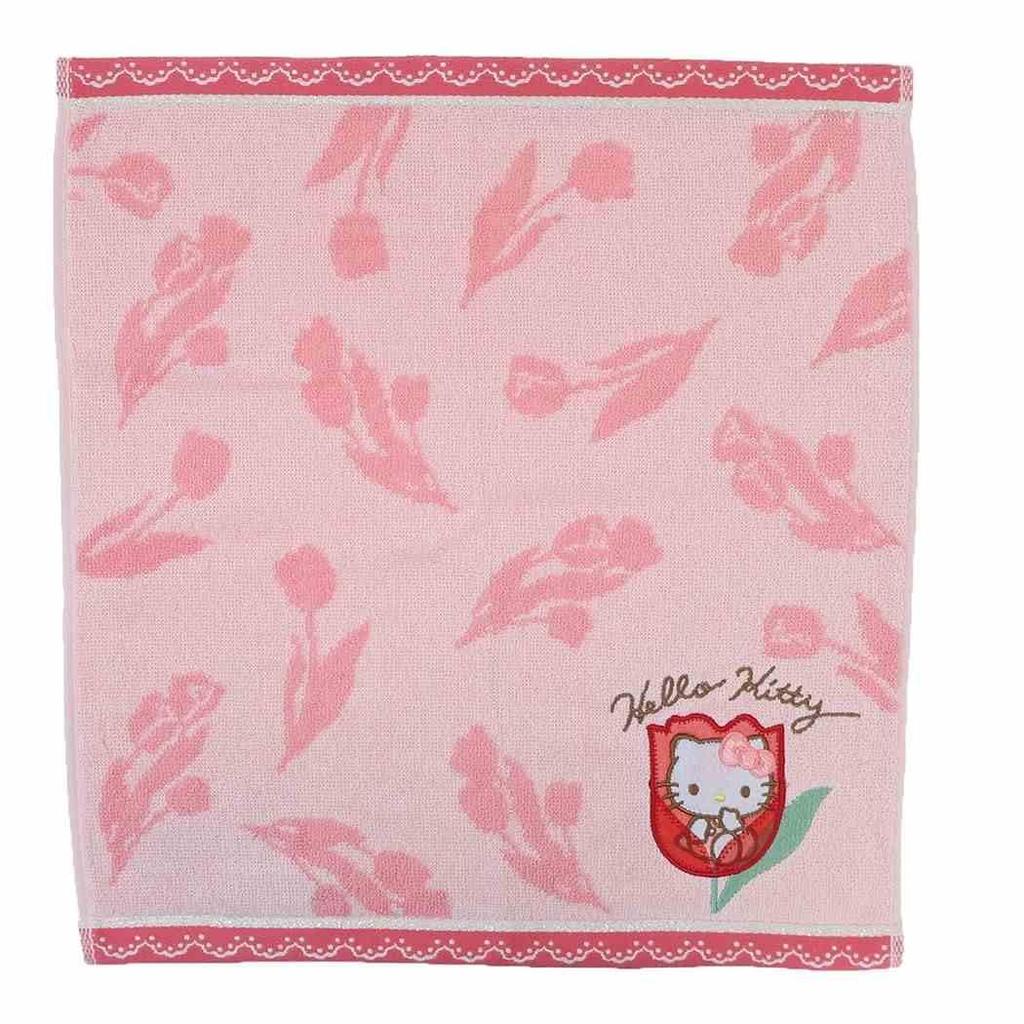 Marushin Hand Towel Handkerchief Hello Kitty Bloom Kitty Cotton Antibacterial Odor Resistant Present Birthday Gift 3725002700 100%