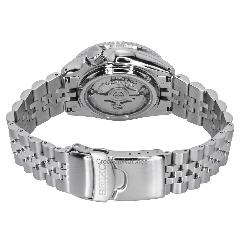 Seiko 5 Sports SKX GMT Stainless Steel Green Dial Automatic SSK035K1 100M Men's Watch
