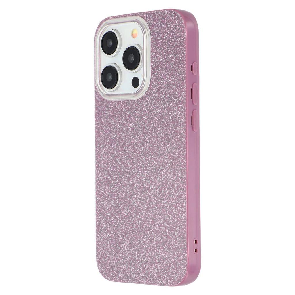 For iPhone 15 Pro Max Case IMD Glitter TPU Phone Cover Large Camera Cutout