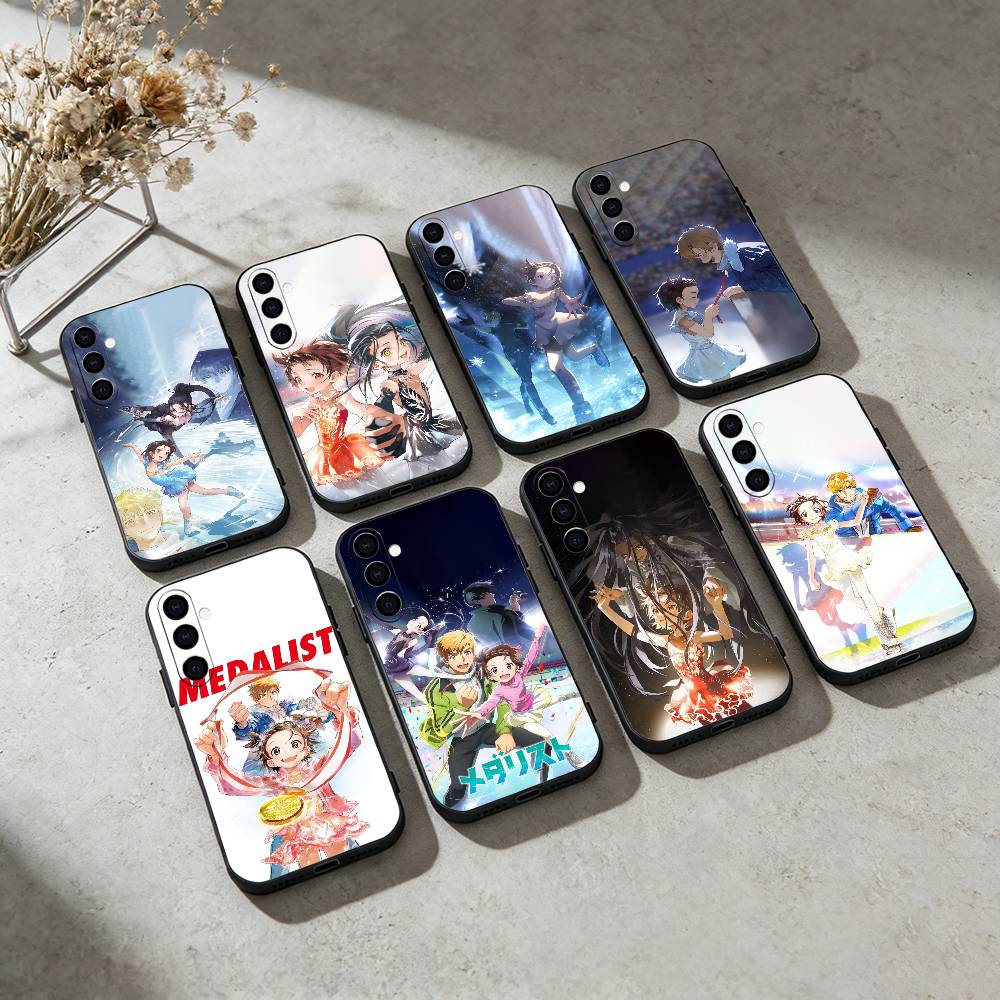 Medalist Anime Inori Phone Case For Samsung GalaxyA13,21s,22,31,32,52,53,71,72,73,Soft Black Cover