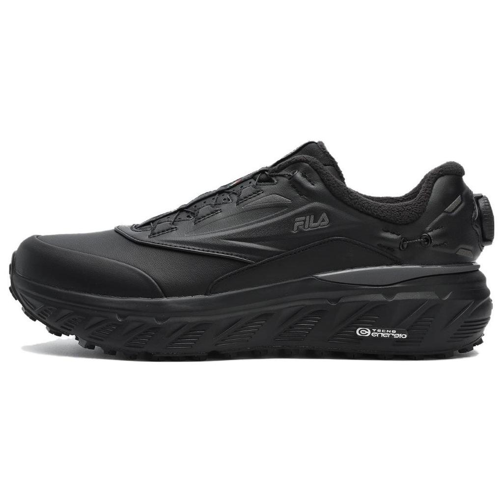 FILA Boa Explorer Leather Comfortable Sports Low-Top Outdoor Functional Shoes Men Shoes Black A12M341223FBA