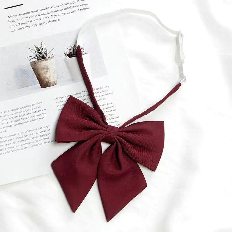 Japanese School Uniform Bow Tie For Girls Polyester Accessory With Elegant Design For Students