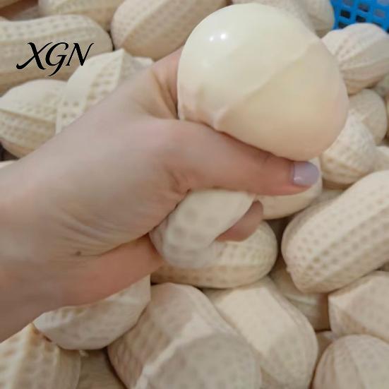 Hand Stress Reliever Simulated Peanut Squeeze Toy Relieving Shape Sensory Stretchy Fidget Anti-anxiety Relaxation