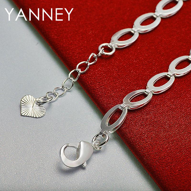 New 925 Silver 8 Inches Classic Tree of Life Bracelet For Women Charm Jewelry Accessories Wedding Party
