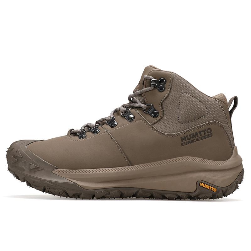 HUMTTO Outdoor Ankle Boots Men Leather Hiking Boots Non-slip Camping Trekking Men's Sports Shoes Winter Safety Sneakers