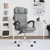 Vidaxl Klapbare Massagestoel, Lichtgrijs, Bekleed met Stof
