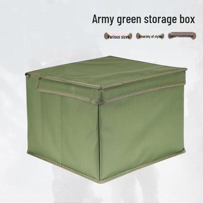 Scatola portaoggetti pieghevole verde