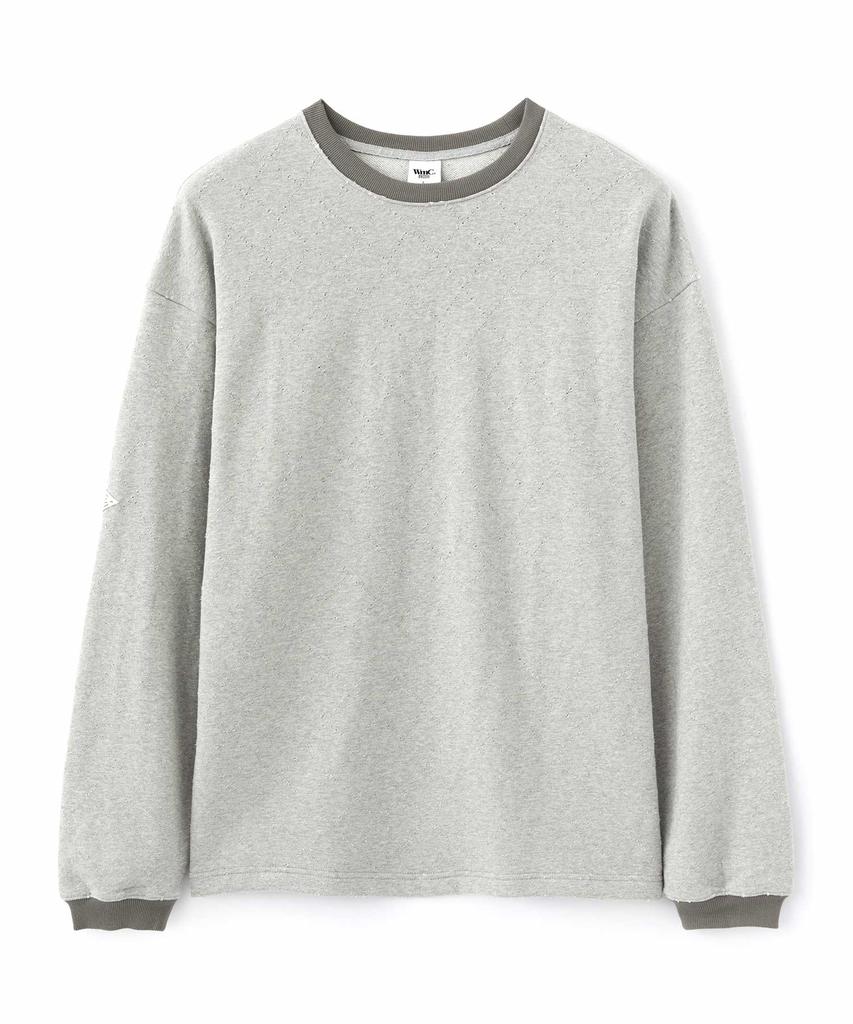 WMC Argyle Punching Long Sleeve_Grey
