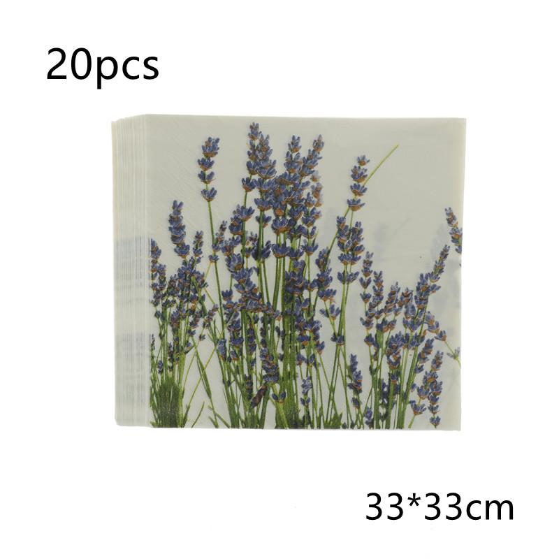 20 Stück bedruckte Servietten Papier Decoupage Taschentücher Blumen Hochzeit Geburtstag DIY Dekoration Schreibtisch Dekoration Servietten