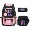 KPop Demon Hunters Korean version of student school bag children's backpack pencil bag set