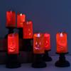 Halloween LED Light Candle Kolorowa dynia Dekoracja stołu Strona główna Impreza