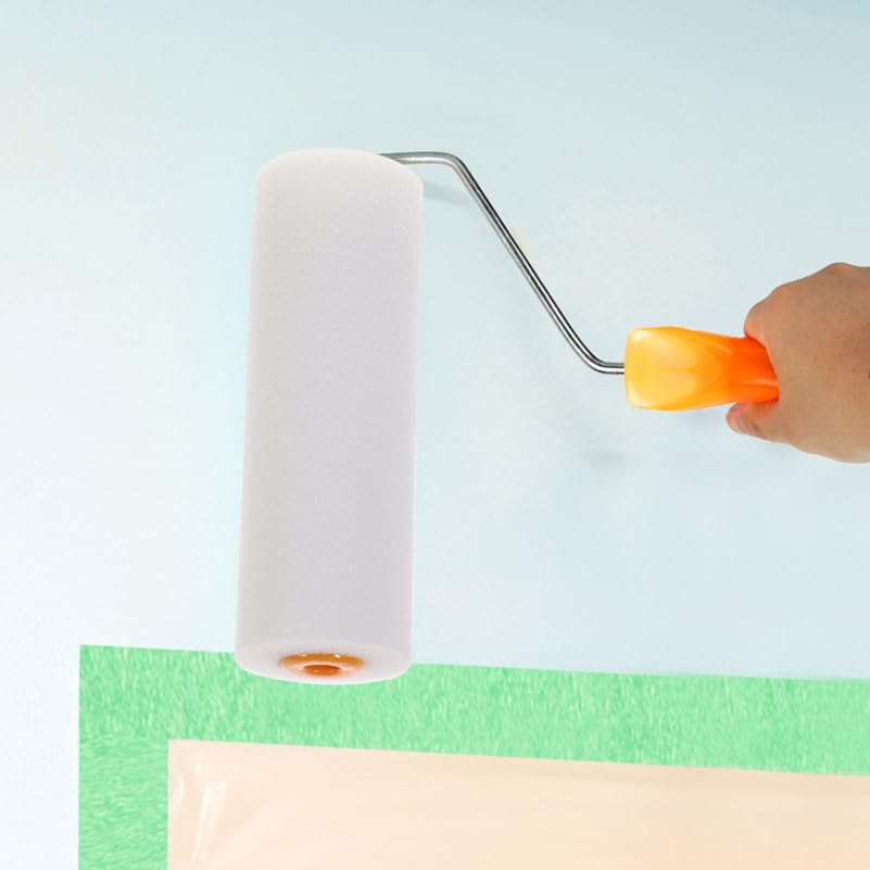 TOYANDONA 12-Piece Sponge Roller, 105mm High-Density Paint Roller for Furniture, Walls, Ceilings, and Doors