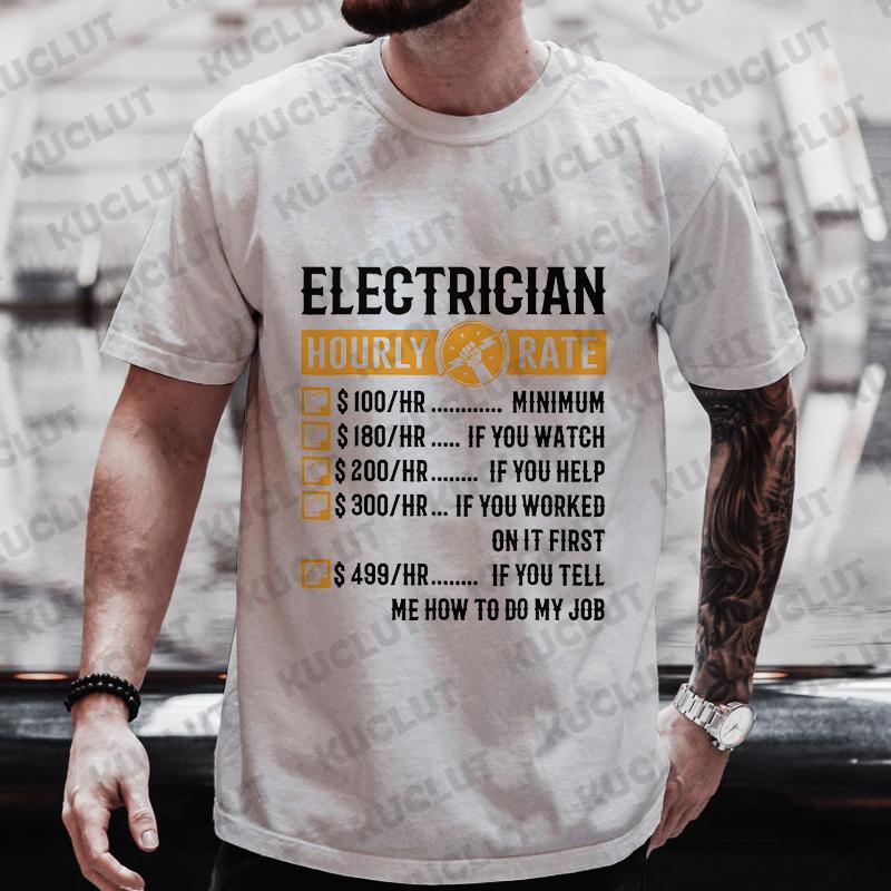 Funny Engineer Slogan Pattern Print Men Oversized T-shirt Harajuku Graphic Tee Summer Men's Clothes Outfits Fashion Trend Tops