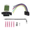 Heater Motor Blower Fan Resistor 13248240 with Harness Tool Kit Replacement for Opel Adam Corsa D