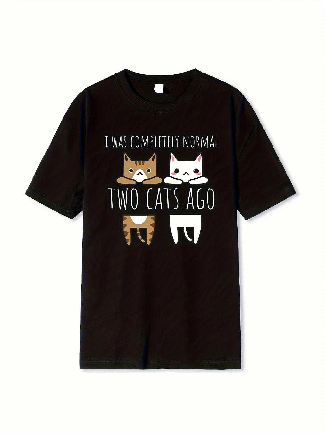 Men s T-Shirt Y2K Cat Saying with Tabby L