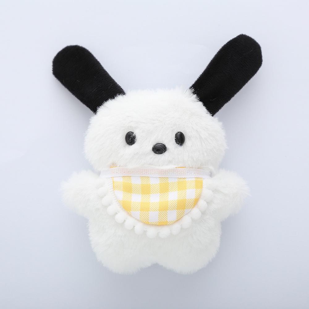 Pochacco Blush Plush Keychain: Cute Puppy with Goggles Pendant
