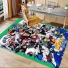 1pc Naruto Akatsuki Members Carpet for Playroom Bedroom Living Room Sofa Home Decor,kids Game Area Rug Non-slip Floor Mat Y723107
