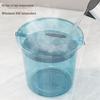 HUIHUADU Large Capacity Transparent Plastic Bucket with Handle