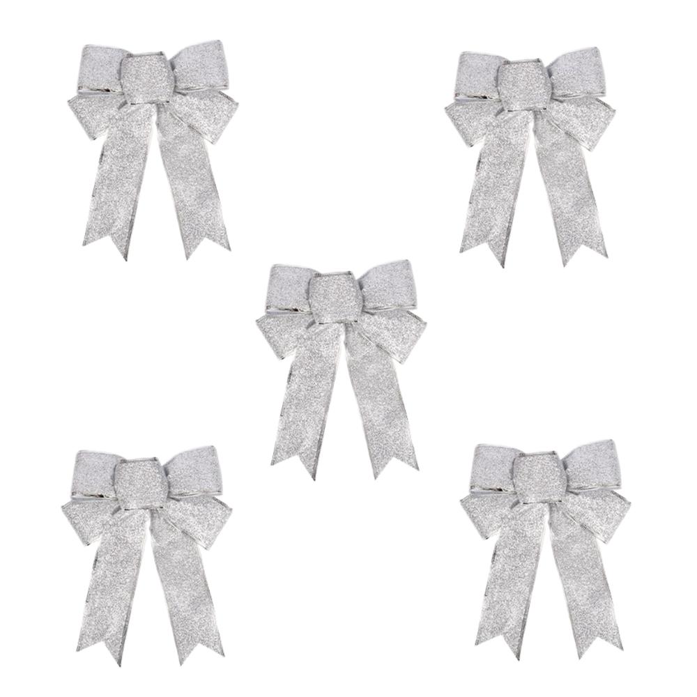 

5/6pcs Christmas Bows,Xmas Wreaths Mini Bows Christmas Tree Bows Christmas Decorative Bows Hanging Decorations New Year Festive