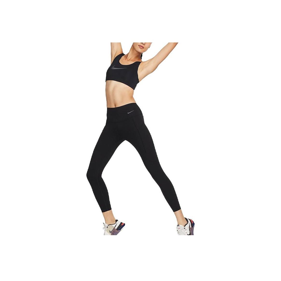

Nike Универсальные леггинсы серии Journey Solid Quick-Dry средней посадки Tight Fitness 3/4 Sports Leggings Women Leggings Black DQ5875-010 S