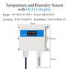 PVC Probe Temperature and Humidity Sensor Module with OLED Display ModBus RTU RS485 4-20mA 0-10V Industrial Sensors Transmitter