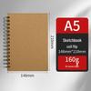 Thickened Sketchbook: 16 Coil-Bound Sheets, 8 Drawing Pages for Kids, Free Shipping