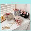 Adorable Girls' Crossbody Bag For Fall And Winter With Cute Rabbit And Floral Design