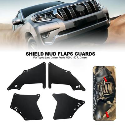 4X Gummi Auto Schmutzfänger Spritzschutz Schmutzfänger Schutz Kotflügelverkleidungen Zubehör Für Toyota Land Cruiser Prado J120 J150 FJ Cruiser