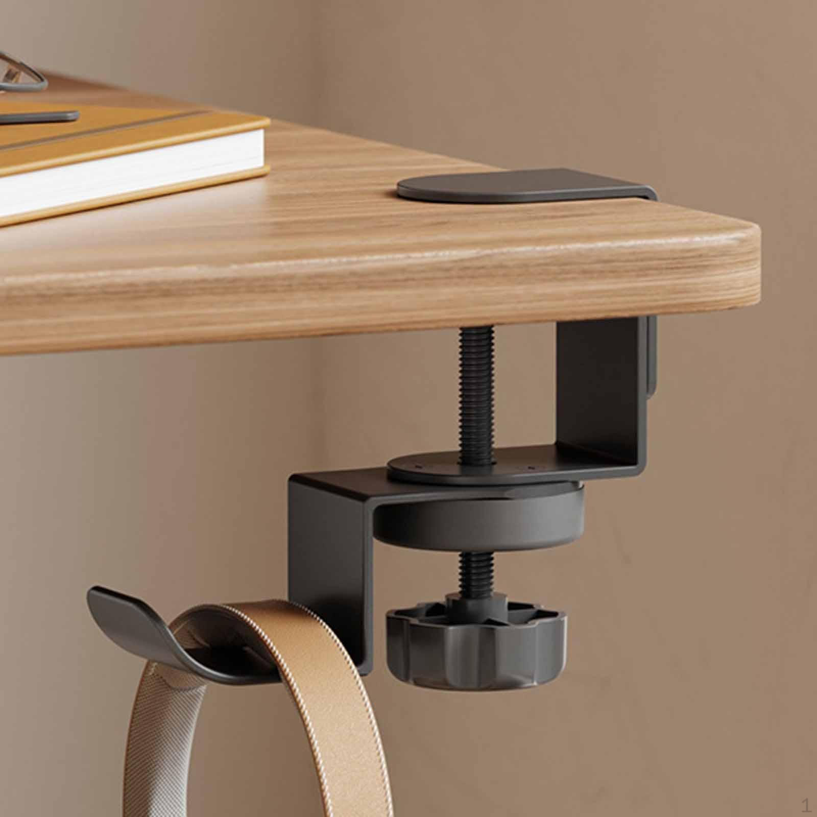 

Крепление-струбцина под стол Держатель для наушников Вешалка Регулируемая по высоте Многоцелевой органайзер Подставка для гарнитуры