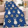 Cartoon cute M-Miffy Blanket Warm Soft Suitable For Bedroom Sofa Bed Living Room Office Travel Camping Gifts