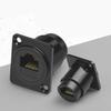 Adattatore Connettore RJ45 Cat6 da Pannello Adattatore RJ45 Femmina a Femmina Modulo Passante con Filettatura Estensione Ethernet di Rete