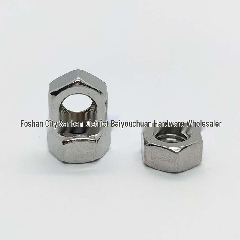 304 Stainless Steel Hex Nut M1-M8 Screw Cap