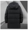 Winter Herren Große Größe Mittellange Lockere Lässige Dicke Daunenjacke