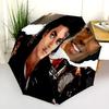 1PC Michael Jackson's Evolution Automatic Umbrella - Suitable Travel Outdoor Portable Umbrella Birthday Gift Daily Essentials