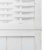 Vidaxl Room Divider, 6-Panel, White, Solid Paulownia Wood