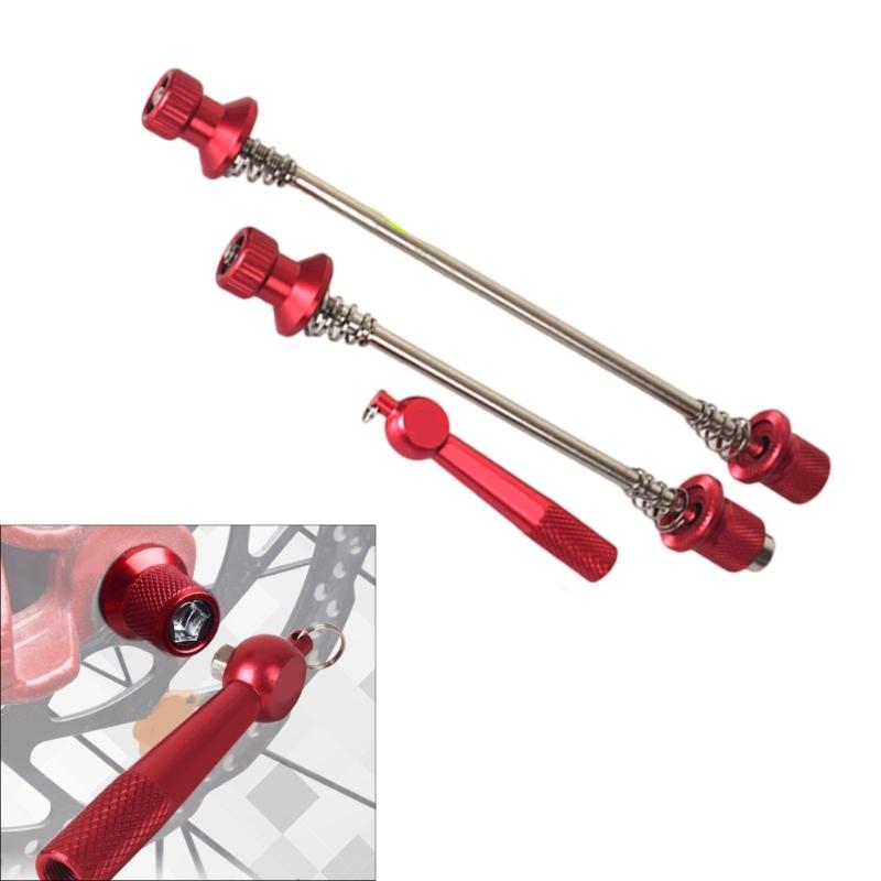 Quickly Release Bicycles Skewer Anti Thefts Locking System High Strengths Steel Axles for Road Bike