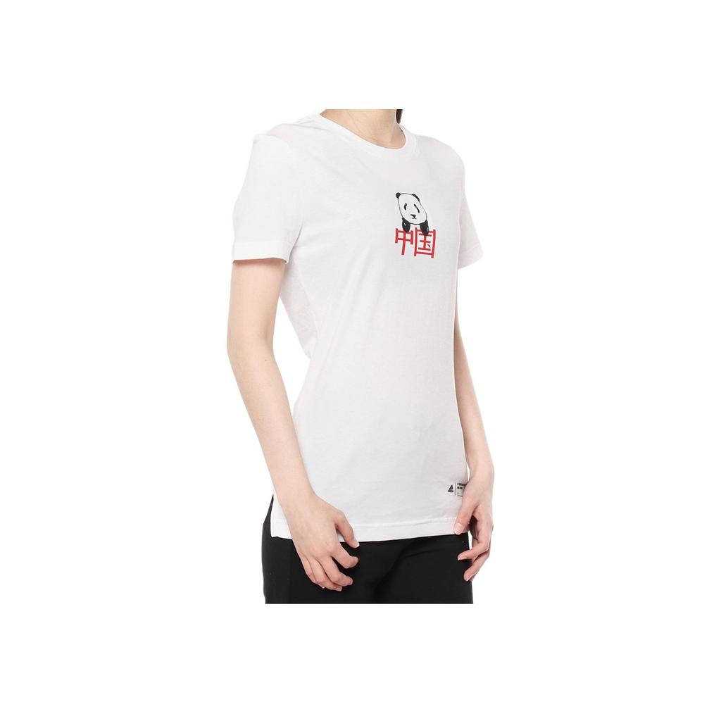 Adidas Kc Tee Ls Cn Sporty Round Neck Short Sleeve T-Shirt Women Tops White FK4406