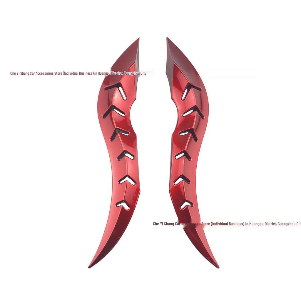 Carbon Fiber Dragon Horn Car Roof Ornament Spoiler Fin - Universal Fit