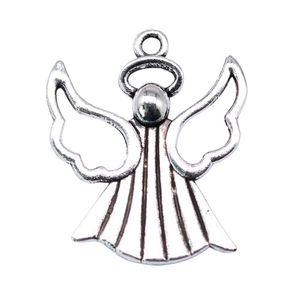 Angel Charms Alloy Fairy Pendants For Religious Holiday Jewelry Making