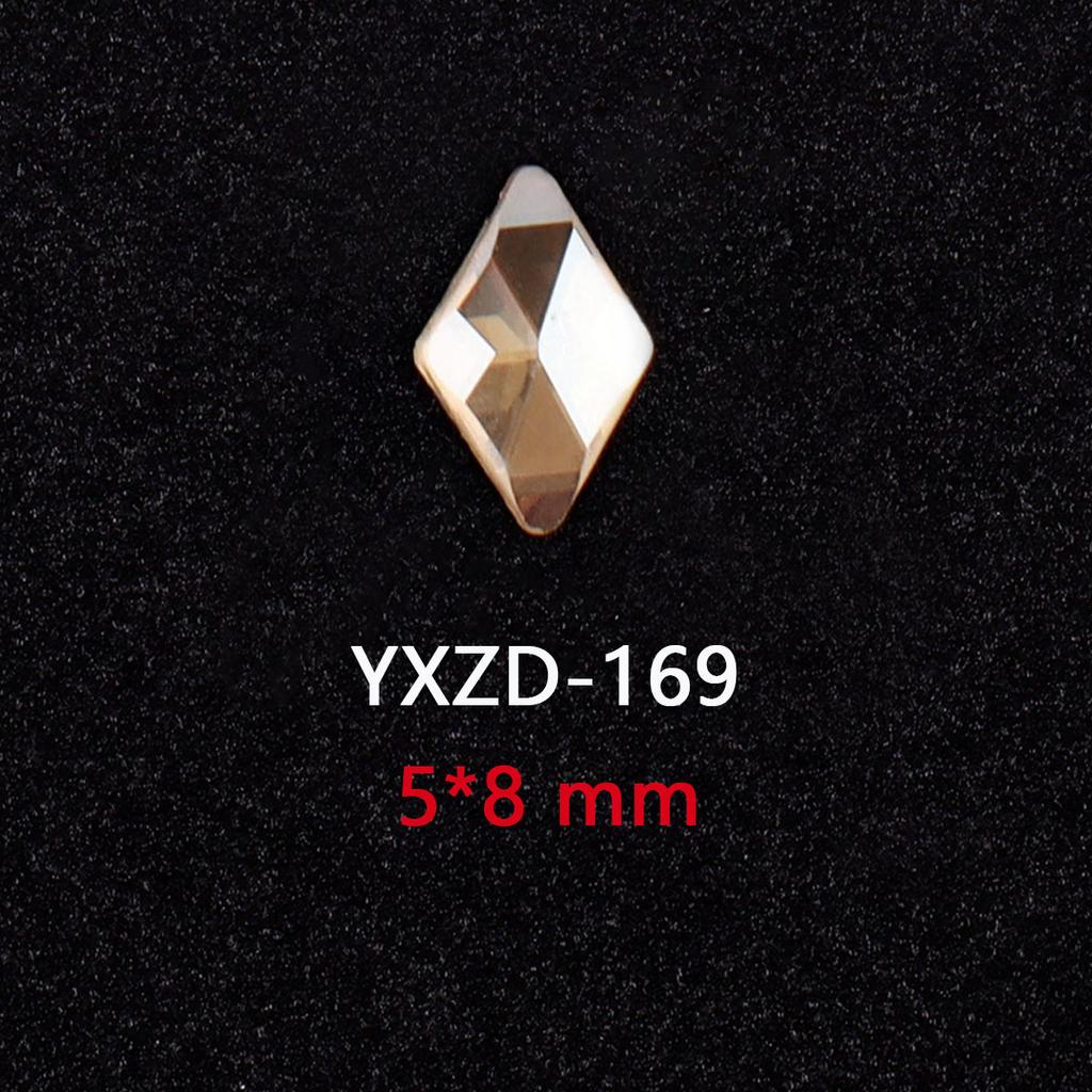 1440 Glas Diamanten mit flachem Boden Gold Champagner Speziell geformte Nageldiamanten DIY Tragematerial für Nägel Nagel Speziell geformte Diamanten Zubehör