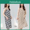Seide Sommer Dünnes Unterkleid Baumwolle Nachthemd Weiblich Schwarz Gepunktet Basisrock Langer Schlafanzug Weiblich Schlafshirt