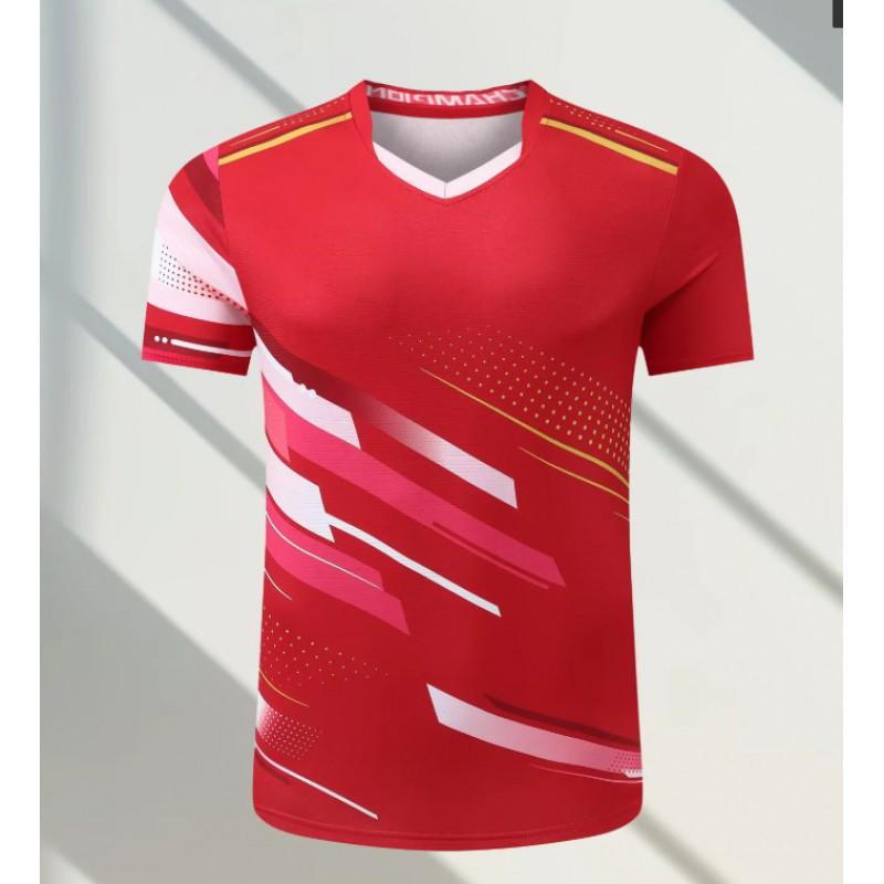 Quick-Dry Sports T-Shirt Badminton Tennis Running Gym Workout Unisex Adult Kids Breathable Athletic Top