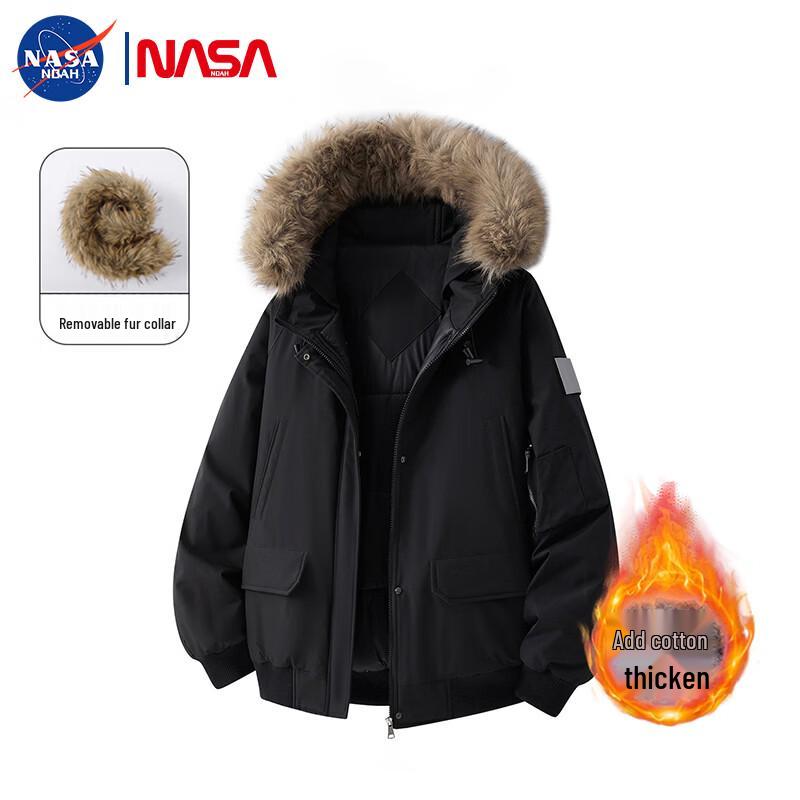 Мужская парка NASA NOAH с капюшоном и меховым воротником M