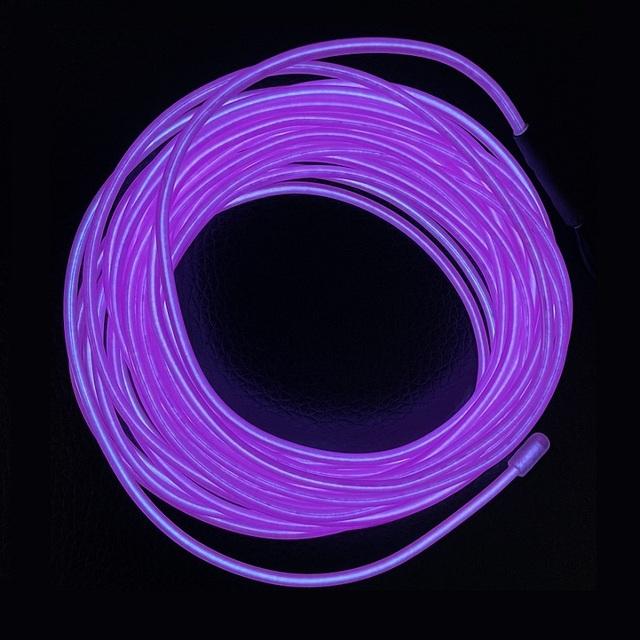 Flexible Neon Light 10M/5M/3M/1M EL Wire Led Neon Dance Party Atmosphere Decor Lamp RopeTube Waterproof Multicolor Led Strip Red