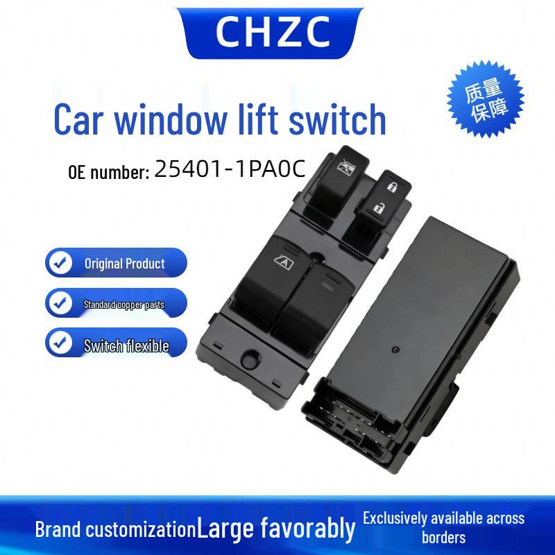 

254011PA0C Power Window Switch for Nissan NV1500, Compatible with 25401-1PA0C Regulator Electric