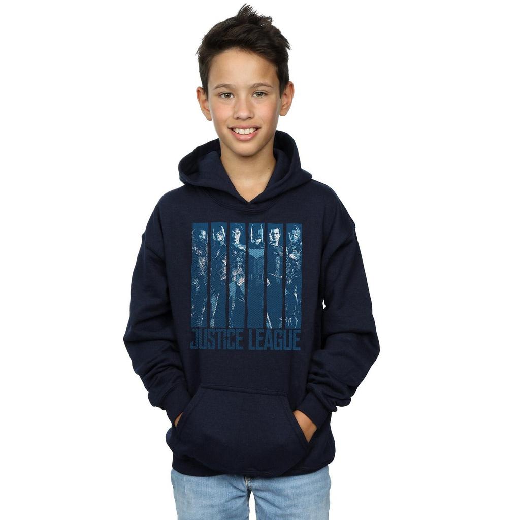 DC Comics Boys Justice League Movie Double Indigo Hoodie