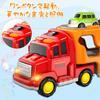 HIWO Car Toys for Boys Ages and 6 and Educational Toy Set of 5 Large and Small Vehicles Large Truck 4 Mini Construction Fire Indoor Mini Educational