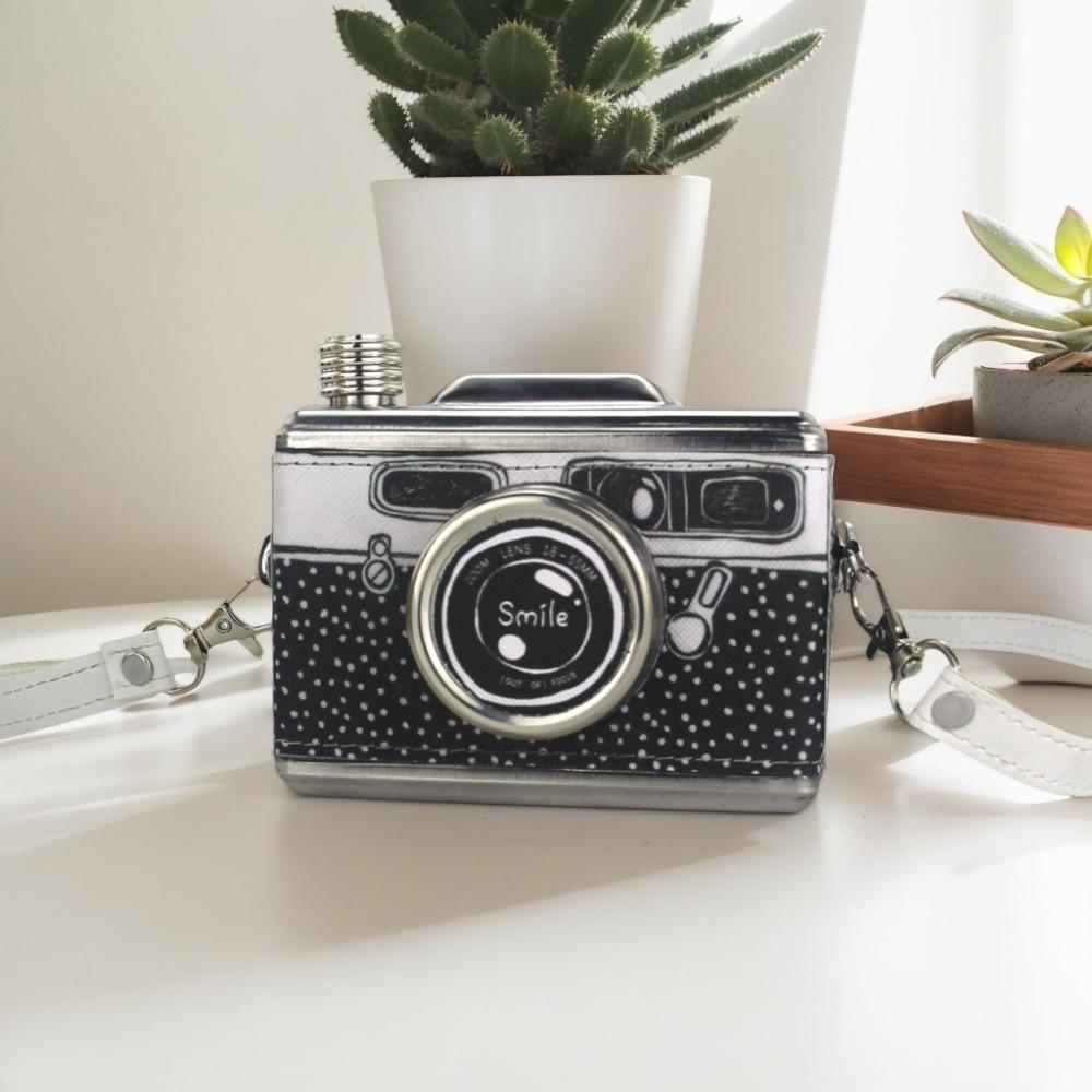 Fotocamera a Prova di Perdite Design Borraccia Fotocamera Borraccia da Whiskey Contenitori per Whiskey Bottiglia Regalo