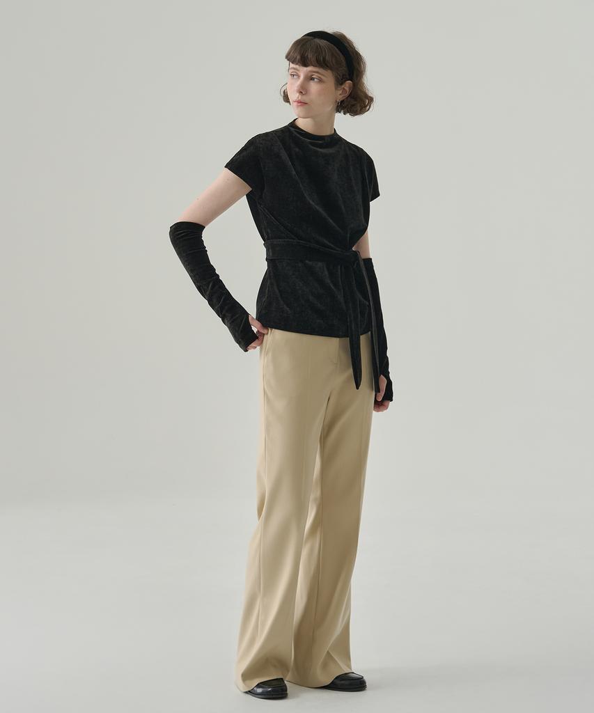 Deuloupisumeon Tosti Brushed Bootcut Slacks [Black]